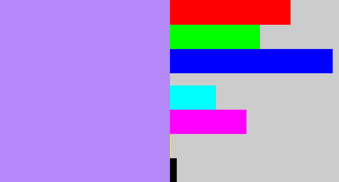 Hex color #b488f6 - liliac