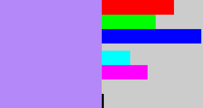 Hex color #b488f9 - liliac