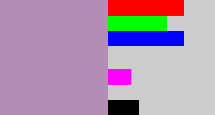 Hex color #b48db4 - dusty lavender