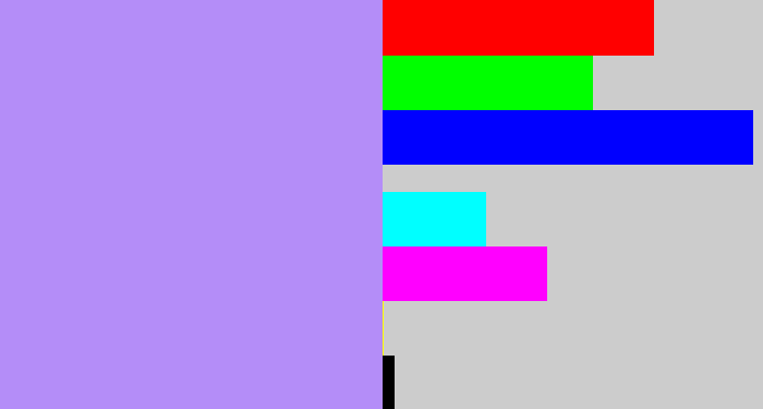 Hex color #b48df8 - liliac