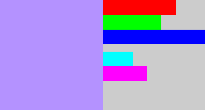 Hex color #b492ff - liliac