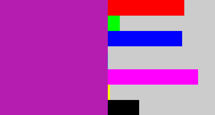 Hex color #b51db1 - barney