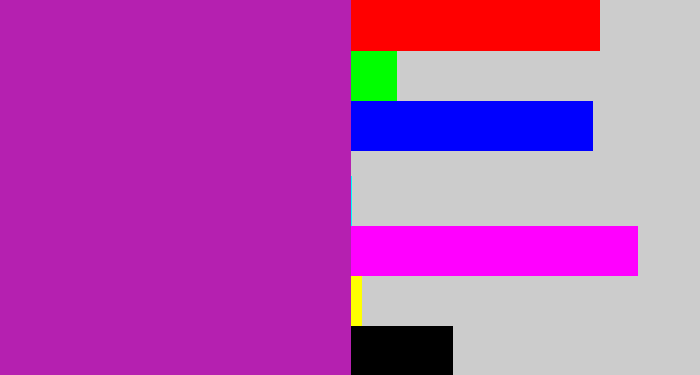 Hex color #b520b0 - barney