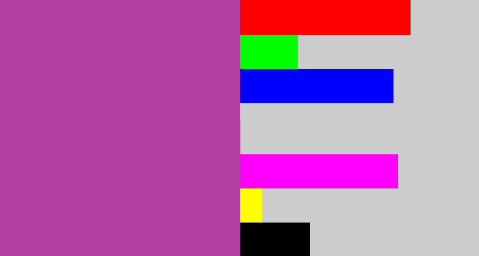Hex color #b53ea4 - ugly purple