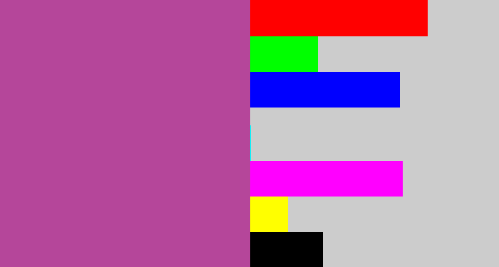 Hex color #b5469a - ugly purple