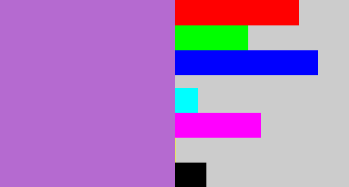 Hex color #b56ad0 - orchid