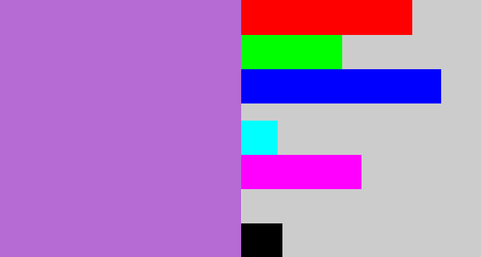 Hex color #b56ad4 - orchid