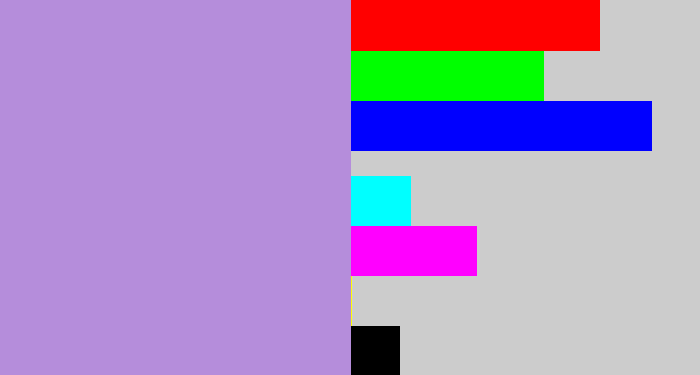 Hex color #b58ddb - pale purple