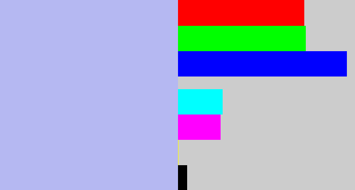 Hex color #b5b8f2 - light periwinkle