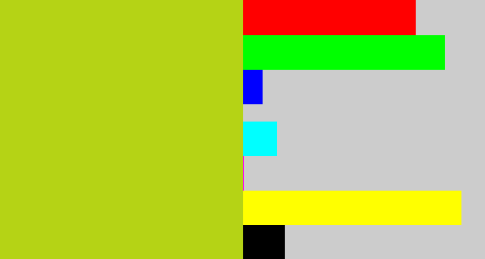 Hex color #b5d315 - yellowish green
