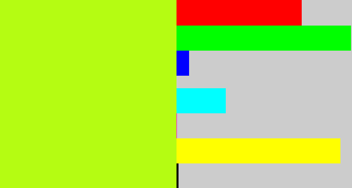 Hex color #b5fc12 - yellowgreen