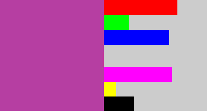 Hex color #b63da1 - ugly purple
