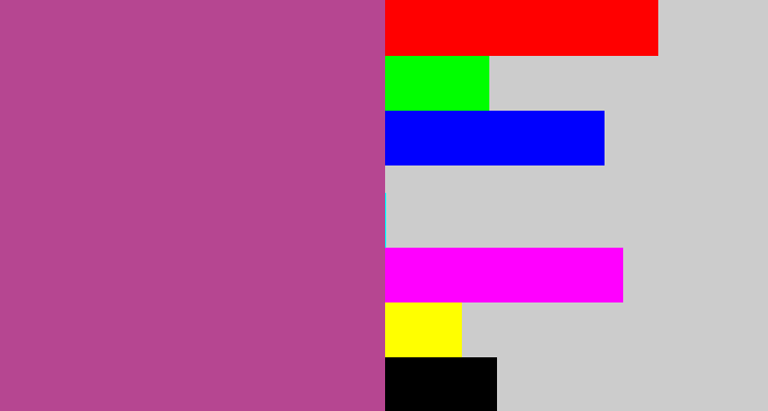 Hex color #b64691 - ugly purple