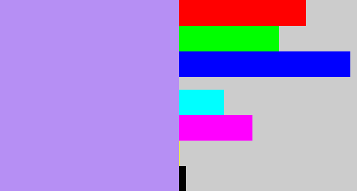 Hex color #b68ff4 - liliac