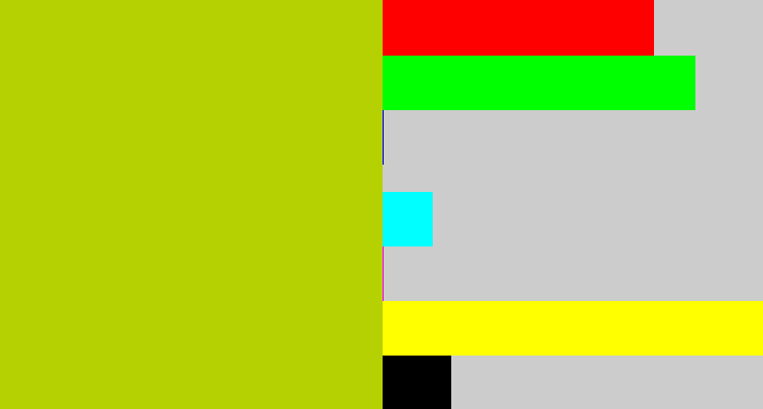 Hex color #b6d101 - green/yellow