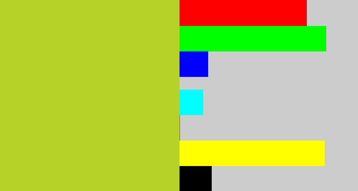 Hex color #b6d228 - yellowish green