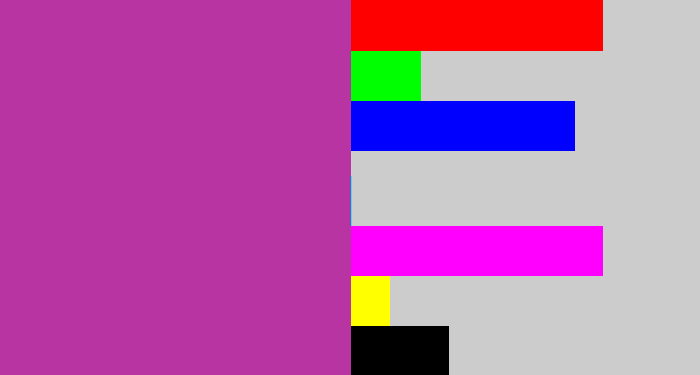 Hex color #b734a2 - ugly purple