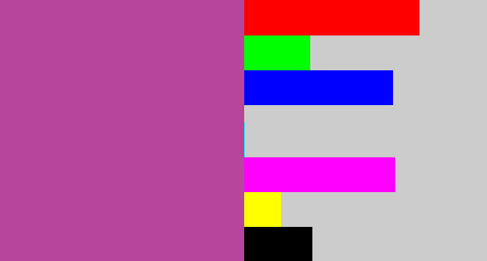 Hex color #b7459c - ugly purple