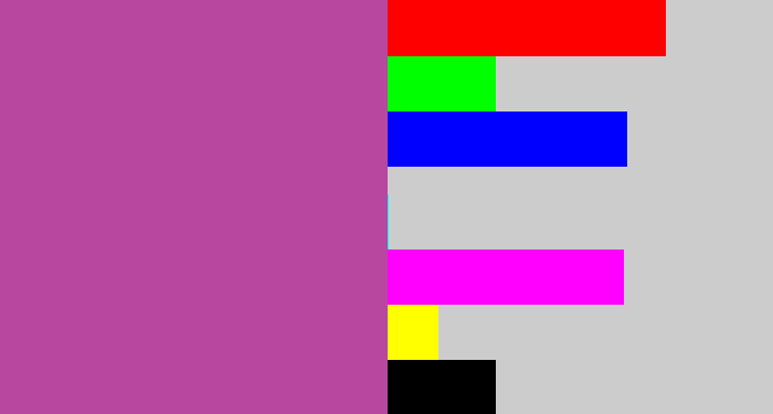 Hex color #b7479f - ugly purple
