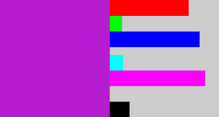 Hex color #b81cd0 - barney