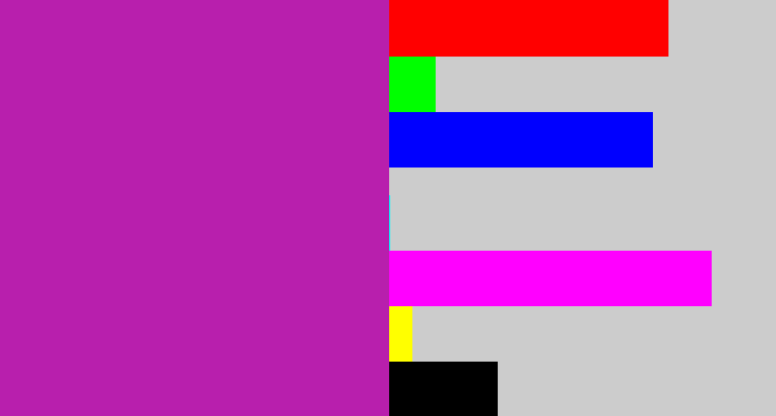 Hex color #b81fad - barney