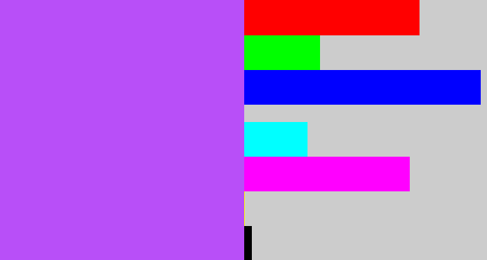 Hex color #b84ff8 - lighter purple
