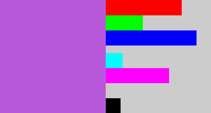 Hex color #b859dc - lightish purple