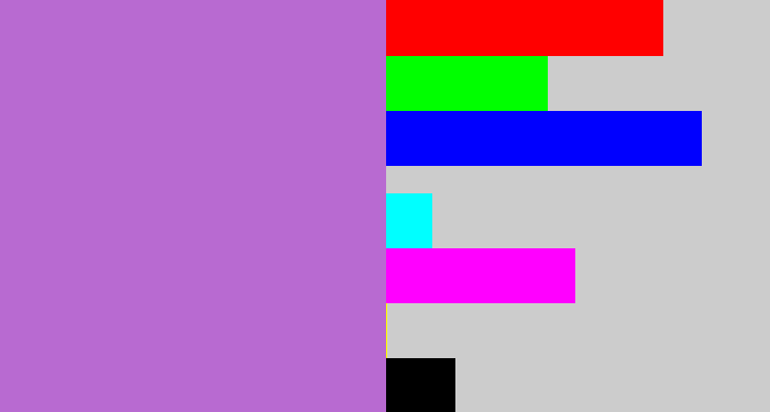 Hex color #b86ad1 - orchid