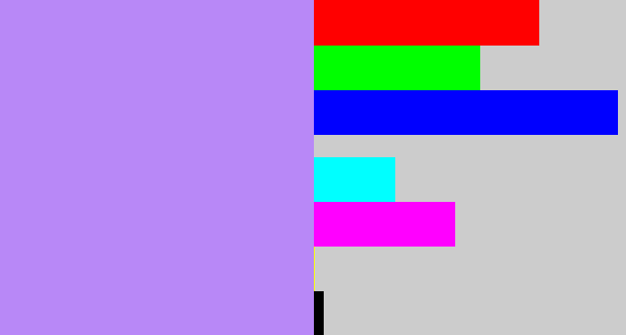 Hex color #b888f7 - liliac