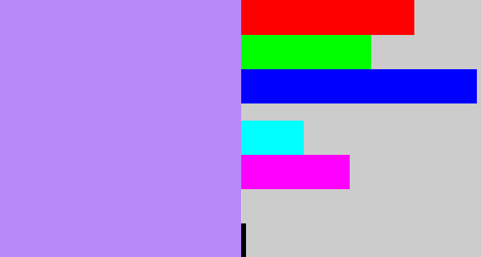 Hex color #b889f9 - liliac