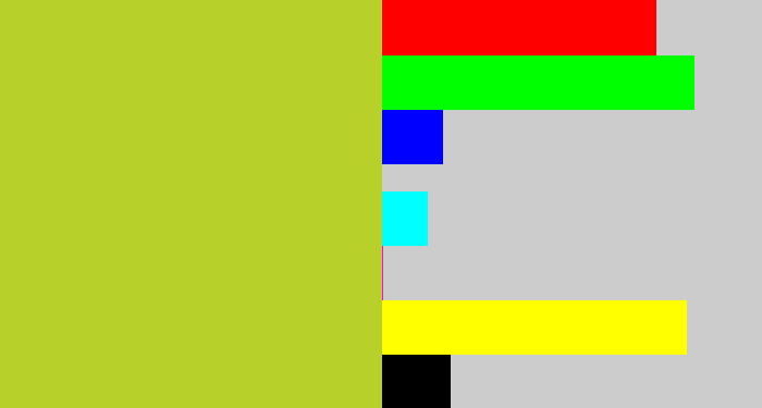 Hex color #b8d12a - yellowish green