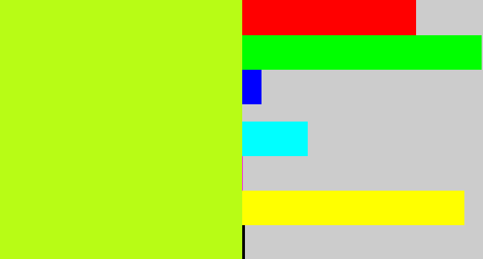 Hex color #b8fc15 - yellowgreen
