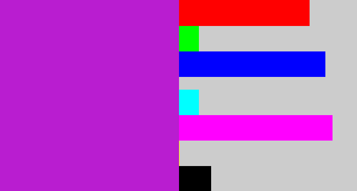 Hex color #b91dd0 - barney