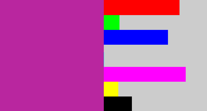 Hex color #b9269f - barney