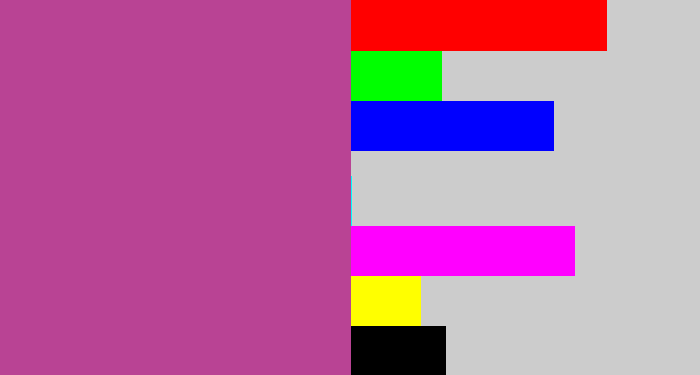 Hex color #b94394 - ugly purple