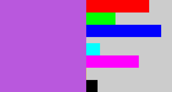 Hex color #b957dd - lightish purple