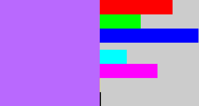 Hex color #b969fd - easter purple