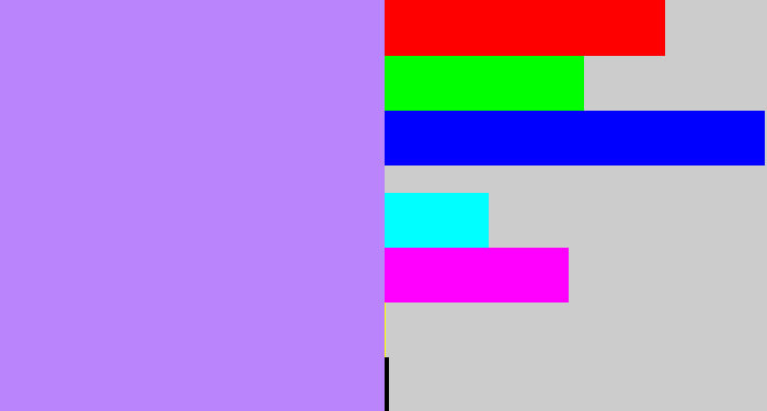 Hex color #b984fc - liliac