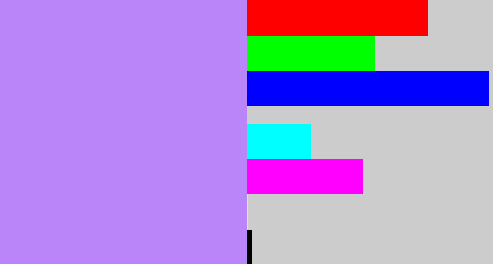 Hex color #b985f9 - liliac