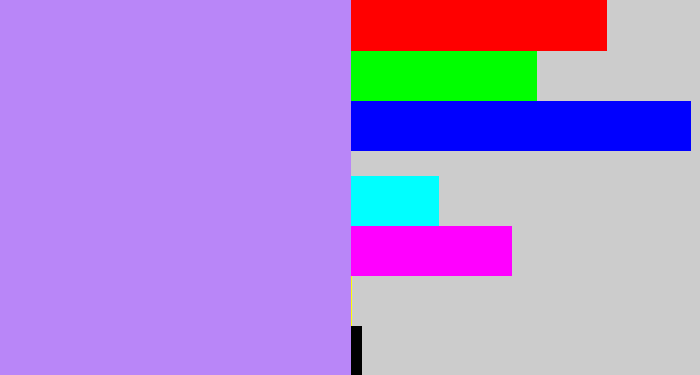Hex color #b986f8 - liliac