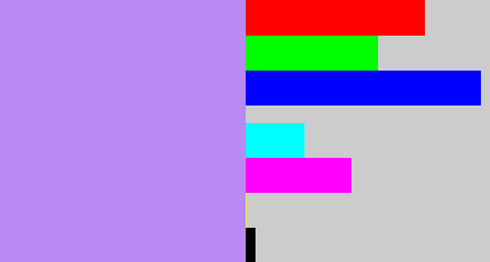 Hex color #b98af4 - liliac