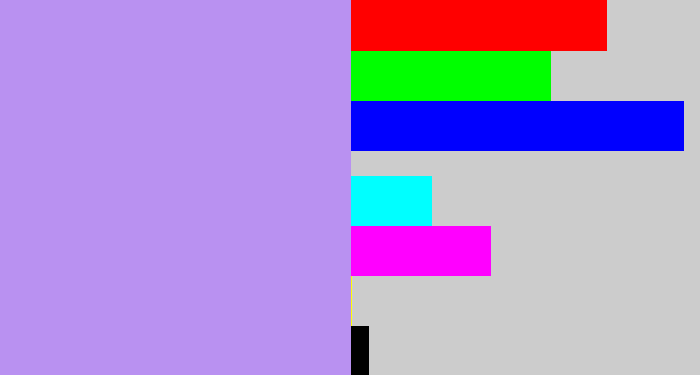 Hex color #b991f1 - liliac