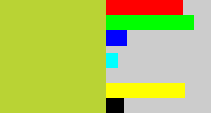 Hex color #b9d334 - sickly yellow