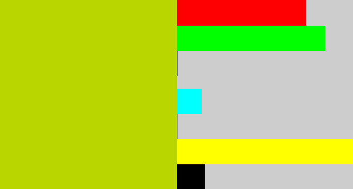 Hex color #b9d601 - green/yellow