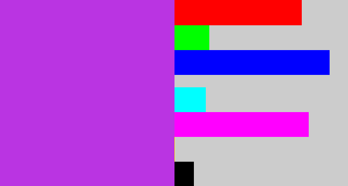 Hex color #ba34e2 - purple/pink