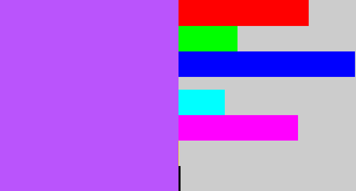 Hex color #ba54fc - bright lavender