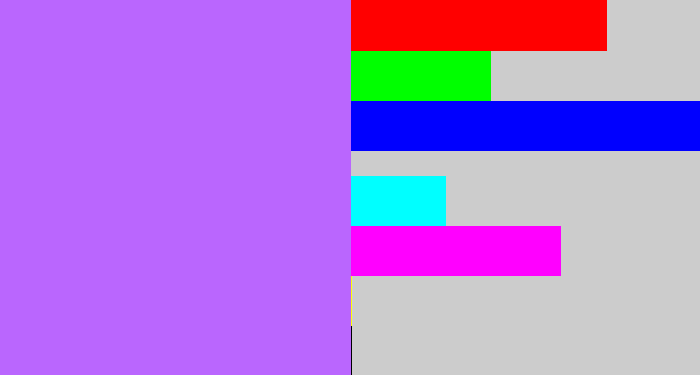 Hex color #ba66fe - easter purple