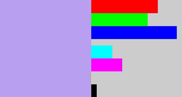 Hex color #ba9ef0 - lavender