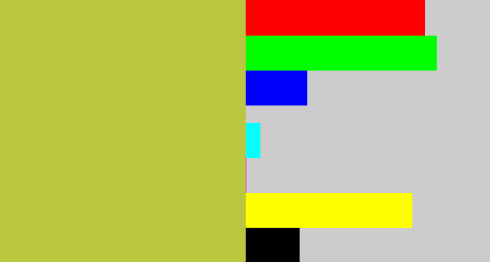 Hex color #bac640 - booger