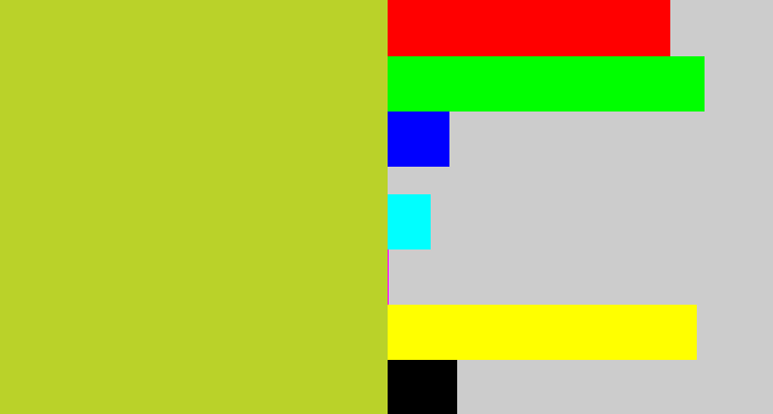 Hex color #bad229 - yellowish green